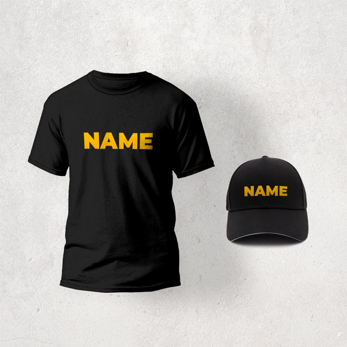 Name Tee And Cap Pack